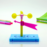 小学科技小制作材料 diy发明科普科学实验器材益智玩具风力风向标