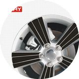 轮毂贴适用于 JEEP指南者 轮毂碳纤维贴纸 改装轮毂车贴E