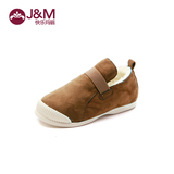 jm快乐玛丽儿童鞋2015冬季新品 平底套脚羊毛加绒保暖63100C