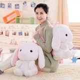 日本LOLITA兔 松鼠书包 大耳朵兔兔大白兔公仔毛绒玩具 儿童背包