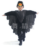 冲冠新款飞禽动物造型舞蹈服成人儿童话剧舞台演出服装乌鸦表演服
