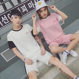 情侣装夏装2016新款韩国原宿bf短袖T恤上衣韩版男女学生班服套装