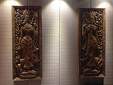 泰国进口手工艺品 招财镇宅佛像木雕对版 室内玄关客厅装饰品