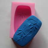 特价“竹"字样长方形肥皂模具diy手工皂硅胶模具蜡烛模硅胶皂模