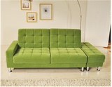 时尚简约小户型客厅皮艺组合现代办公休闲可折叠多功能沙发床特价