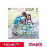台湾进口WEPLAY幼儿玩具 玩沙水桌 戏水桌 娃娃沙箱推拉沙盘2001