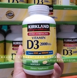 美国原装直邮 Kirkland 可兰vitamin D3维生素D3 2000I.U. 600粒