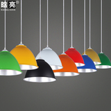 简约餐厅吊灯单头吊灯现代单个创意灯罩工业风艺术装饰个性小吊灯