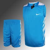 2015新款正品耐克Nike组队比赛篮球服 男训练服运动套装 球衣蓝色