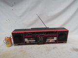 热卖老式双喇叭红色录音机 SHARP夏普牌老卡带机 老收录机