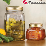 土耳其进口耐热玻璃密封罐 透明储物罐瓶柠檬蜂蜜玻璃罐子果酱瓶