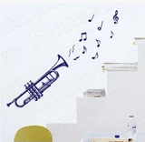 行乐器钢琴古筝吉他店铺贴纸包邮学校教室音乐室培训室装饰墙贴琴