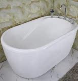 浴缸亚克力独立式椭圆形坐式成人贵妃浴缸欧式家用1.2-1.7米浴盆