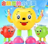 新款益智婴幼儿童电动音乐灯光摇摆跳舞小苹果机器小黄人宝宝玩具