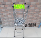防静电凳子椅子 加厚304不锈钢圆凳 实验室不锈钢四脚圆凳子椅子