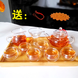 耐热玻璃茶具套装整套功夫茶具透明玻璃过滤红茶玻璃茶壶套装组合