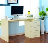 简约现代家用转角写字台式电脑桌子书桌书柜书架办公桌带抽屉组合