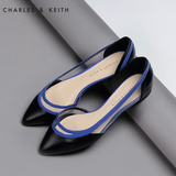 CHARLES&KEITH平底单鞋 CK1-70580061 镂空尖头女凉鞋
