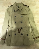 英国代购 Burberry 女装大衣嘎巴甸短款正品Trench风衣 37619581
