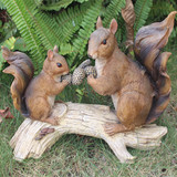 仿真小动物小松鼠摆件树脂工艺品花园庭院草坪园林家居装饰品雕塑