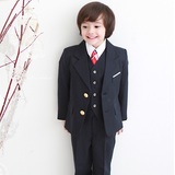 韩国进口正品代购儿童礼服男童西装套装宝宝舞台演出服装马甲正装