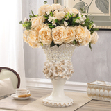 创意欧式花瓶仿真花套装客厅落地大花瓶摆件时尚电视柜家居装饰品