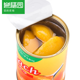 誉福园 新鲜水果罐头425g*6罐 糖水黄桃罐头 出口品质 宝宝零食