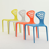 时尚创意塑料椅家居椅 现代简约 宜家 镂空靠背餐椅洽谈椅章鱼椅