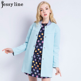 jessy line2016春装新款中长款立领风衣外套女潮510213135