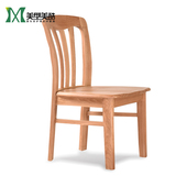 实木椅子特价靠背木质餐椅家用简约北欧原木整装水曲柳椅子高背椅