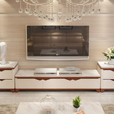 大理石现代简约电视柜钢化玻璃简易组合电视柜小户型客厅电视柜