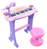 贝芬乐儿童电子琴带麦克风小孩早教钢琴宝宝3-8岁女孩玩具琴益智