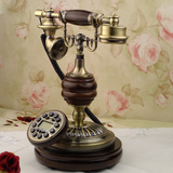 欧式实木电话机 仿古电话机 复古电话机 创意古典电话机座机 新款