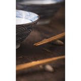 日式陶瓷碗礼盒装餐具和风碗筷套装创意米饭碗釉下彩手绘微波炉碗