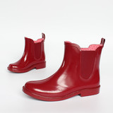 新款 外贸原单尾货 天然橡胶短筒男女情侣款雨鞋雨靴水鞋套鞋