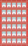 俄罗斯邮票2014年 谢尔盖耶夫镇【普票】小版张 30枚 E1836