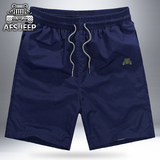 AFS JEEP跑步运动裤男士健身短裤夏季薄款速干裤纯色休闲沙滩裤潮