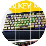 海盗船键帽K70 K95 RGB背光机械键盘专用 PBT透光/奶酪绿/粉色