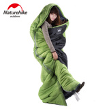 Naturehike2014冬季成人棉睡袋露营信封式/长方形午休加长型睡袋