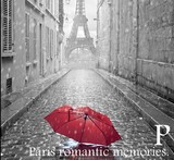浪漫巴黎街道复古埃菲尔铁塔卧室玄关单幅过道走廊无框装饰挂画