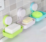 香皂盒吸盘肥皂盒卫生间欧式沥水大号韩版创意壁挂浴室皂架