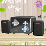 Sansui/山水 GS-6000(22A) 钢琴烤漆 木质面板 2.1低音炮音箱音响