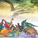 包邮恐龙玩具套装 大号恐龙模型 桶装恐龙大全 母婴儿童特价玩具