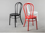美式复古铁艺金属餐椅铁皮椅椅简约休闲酒吧咖啡靠背快餐厅椅子