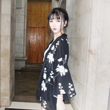 韩版女装夏季气质花朵刺绣中长款雪纺衫宽松薄款防晒衣上衣开衫潮