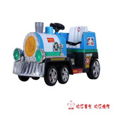 快乐牌儿童电动车 小孩可坐人四轮玩具车 双驱动电动火车童车