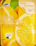 韩国三星3w clinic 柠檬面膜去角质消除皮肤色素沉着美白单片装