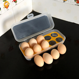 鸡蛋收纳保鲜盒10格厨房小工具冰箱蛋托创意塑料多功能储物鸡蛋盒
