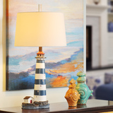 欧式灯具美式地中海洋灯塔东南亚样板房客厅儿童卧室床头护眼台灯