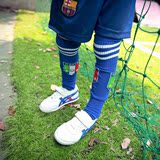 儿童足球袜 2016夏季新款女童高筒袜子 男童纯棉运动中筒袜 9803